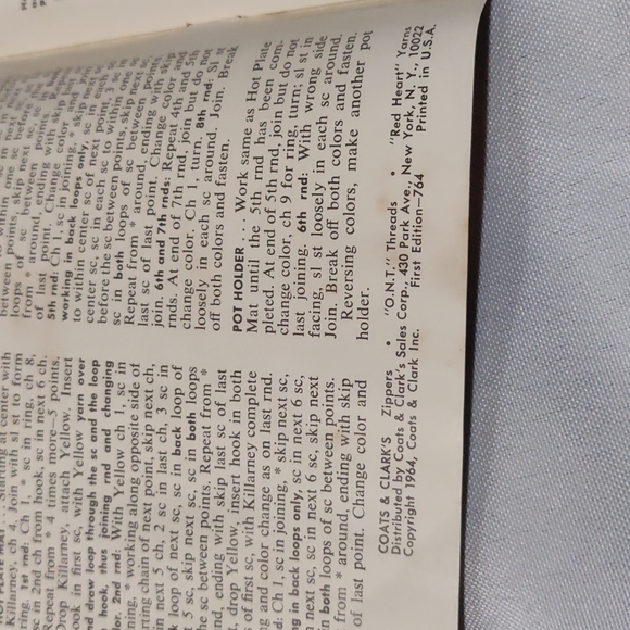 1959 1961 and 1964 vintage coats and clerks knit and crochet paperback booklets - Picture 6 of 8